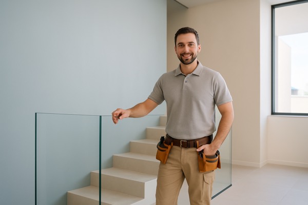 Glazen balustrade plaatsen — Glasmaker Lucas